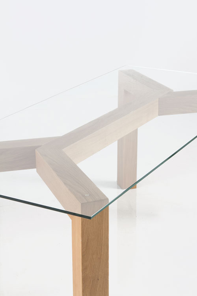 mesa de cristal de diseño